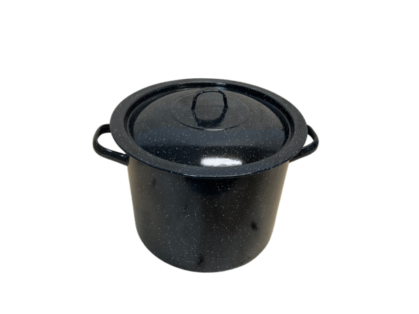 Smaltovaný hrniec čierny
