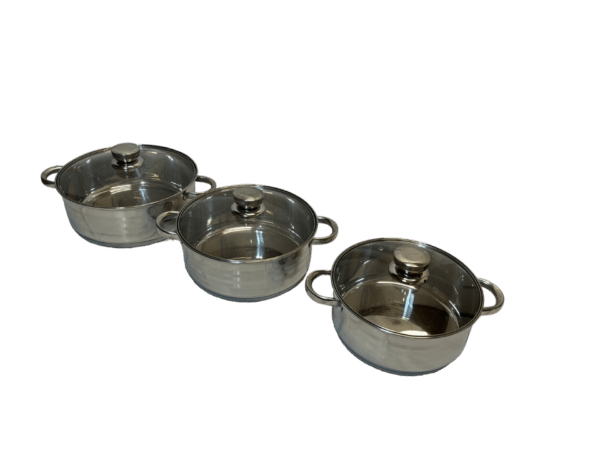 Súprava nerezových kastrólov