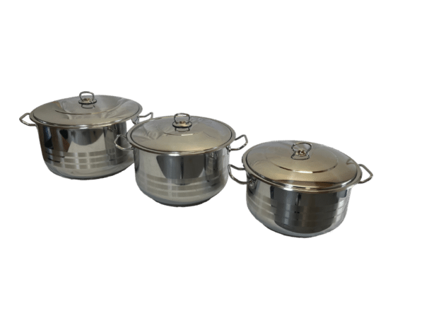 Súprava veľkých nerezových hrncov