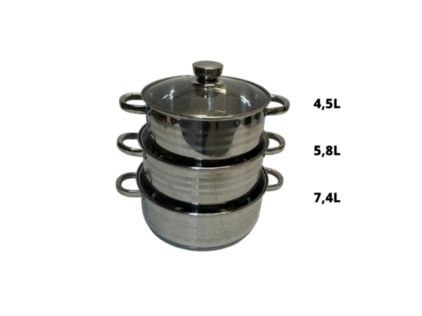 Súprava nerezových kastrólov