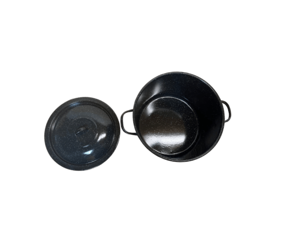 Smaltovaný hrniec čierny