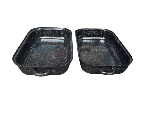 Smaltovaný pekáč dvojdielny otvorený