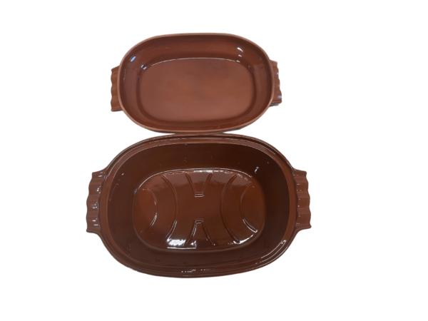 Glazovaný pekáč s otvoreným vekom