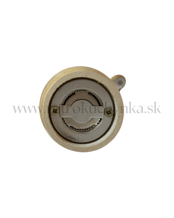 mlynček na korenie v tvare súdka pohlad zo spodku