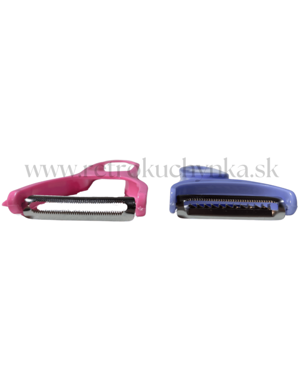 škrabka na zeleninu 2v1 fialovo modrá